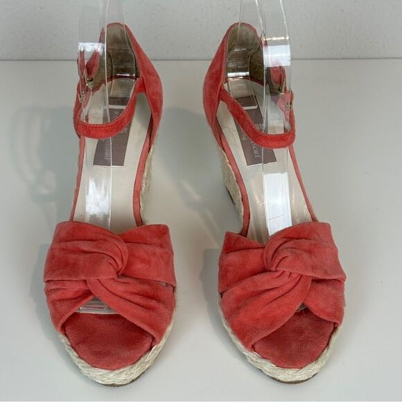 Clorinda Antinori Coral Nubuck Suede Espadrilles 36/6 - Picture 2 of 10
